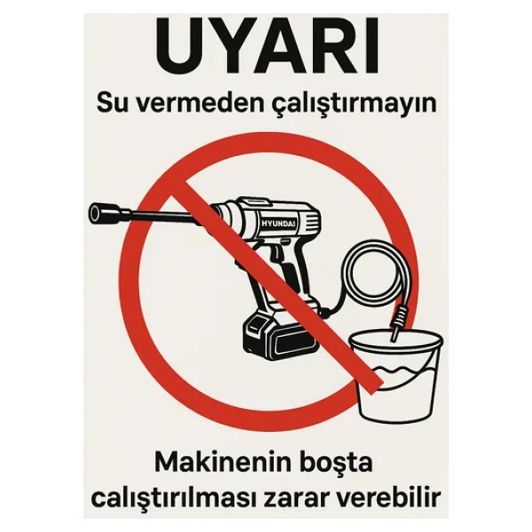 Hyundai Hyw70lı 70 Bar Akülü Basınçlı Yıkama Makinesi - Görsel 7