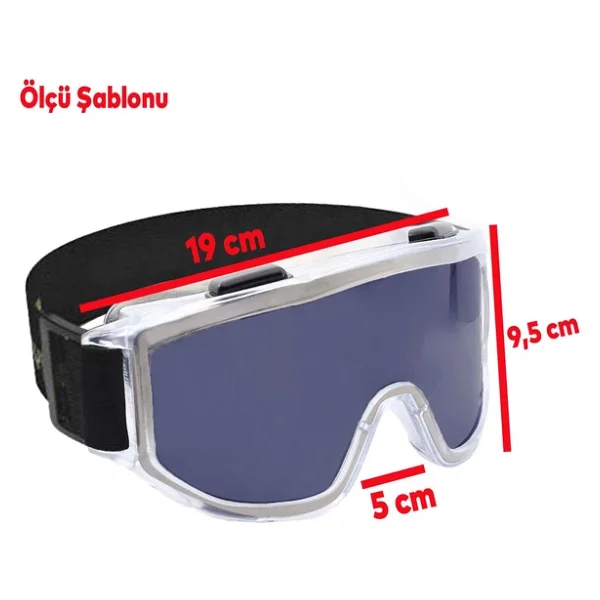 Kayak Gözlüğü Güneş Kar Gözlük Füme Snowboard Glasses Ekonomik Gözlük - Görsel 5
