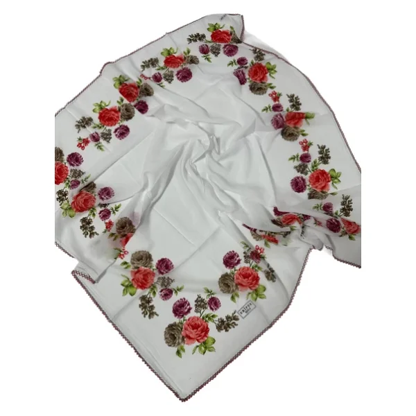 Eripek Oyalı Pamuk Yazma - 90 X 90 - Görsel 5