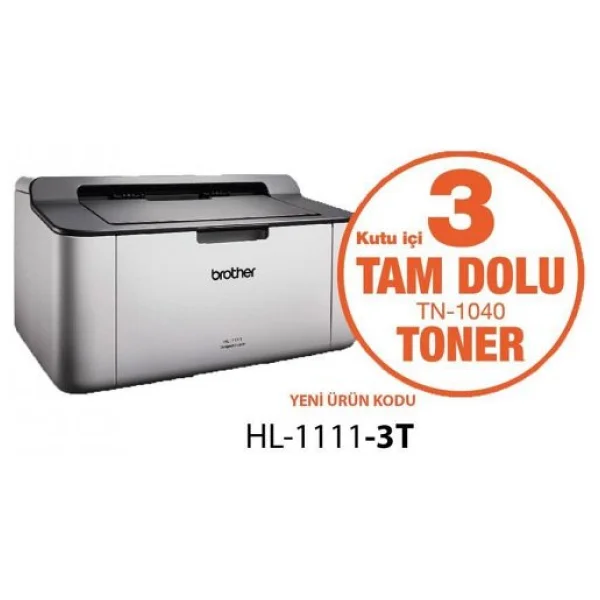Brother Hl-1111 Mono Lazer Yazıcı - Orjinal Tonerli - Görsel 5