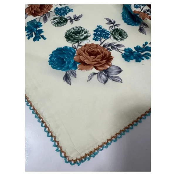 Eripek Oyalı Pamuk Yazma - 90 X 90 - Görsel 8