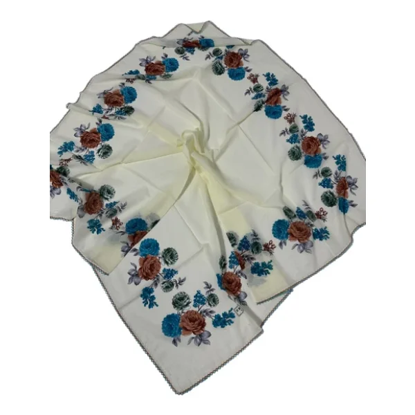 Eripek Oyalı Pamuk Yazma - 90 X 90 - Görsel 7