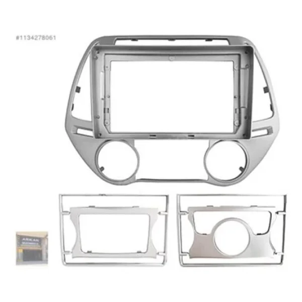 For-X Hyundai İ20-2008-2012-Ac-Mc-9'' Multimedya Çerçevesi-Direksiyon Uyumlu-Soketli-Teknik Destekli - Görsel 3