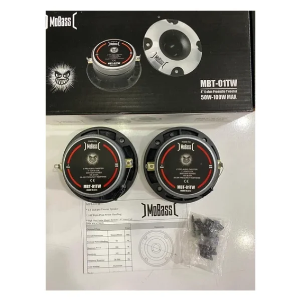 Jameson Mobass Mbt-01Uyumlu Tweeter Profesyonel Ciftti 200Wat 100Rms Iki Adet - Görsel 3