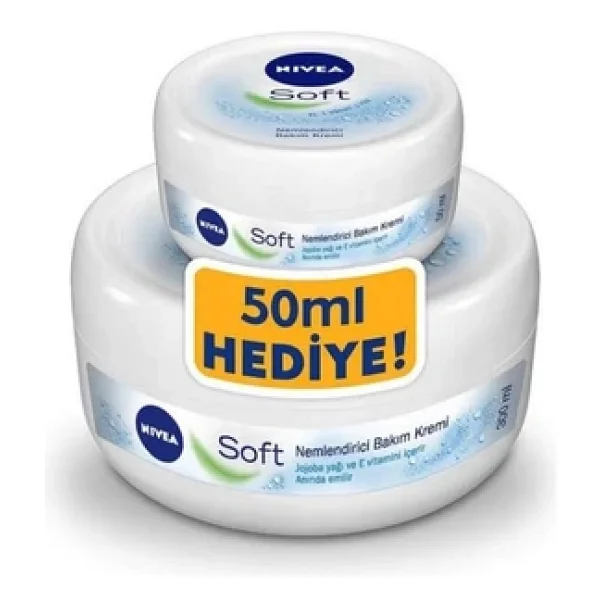 Nivea Soft Nemlendirici Bakım Kremi 300 Ml + 50 Ml - Görsel 3