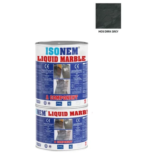 Isonem Liquid Marble 0.5 Kg Tezgah Ve Zemin Kaplama Malzemesi - Görsel 7