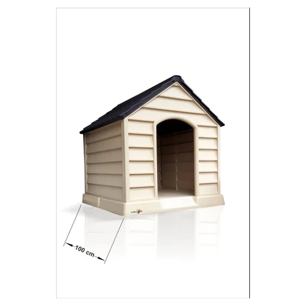 Dev Büyük Yüksek Geniş 100x95cm Isı Yalıtımlı Havalandırmalı Köpek Kulübesi Evi Yuvası Kümesi Kafesi - Görsel 8