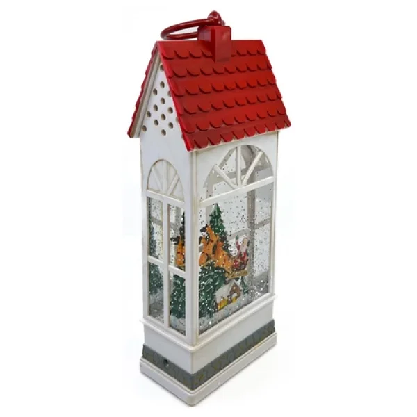 Işıklı Ve Müzikli Kar Küresi - Noel Baba Ve Geyikleri - Görsel 2