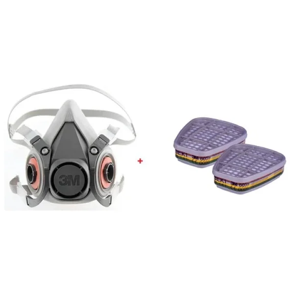 3m 6200 Yarım Yüz Maskesi + 6059 Abek1 Maske Filtresi Set - Görsel 6