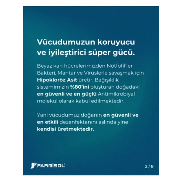 Farmisol Antiviral Hipokloröz Antiseptik 1 Lt El Yüz Ve Cilt Solüsyonu - Görsel 3