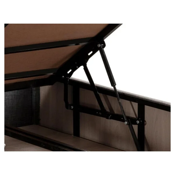 Niron Silver Baza Ve Başlık Seti 160x200 Cm Çift Kişilik Kaydırmaz Kumaşlı Gri Keten Baza Ve Başlığı - Görsel 8