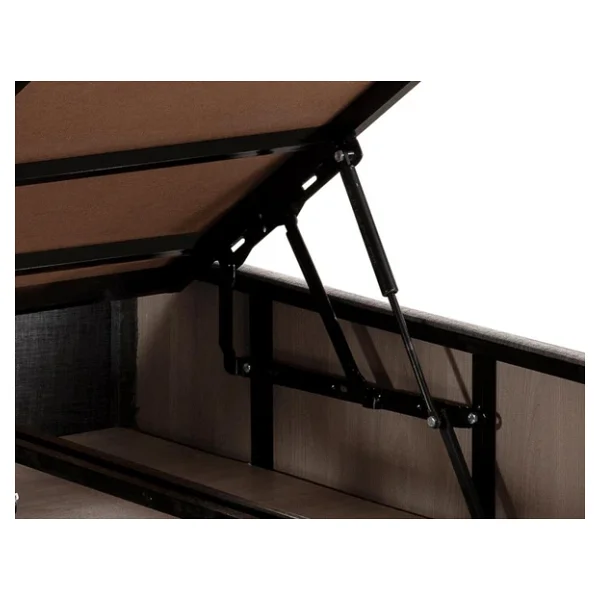 Niron Silver Baza Ve Başlık Seti 180x200 Cm Çift Kişilik Kaydırmaz Kumaşlı Gri Keten Baza Ve Başlığı - Görsel 7
