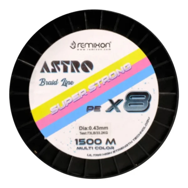 Remixon Astro 8x 1500 M 0.43 Mm 33.2 Kg Multicolor İp Misina - Görsel 4