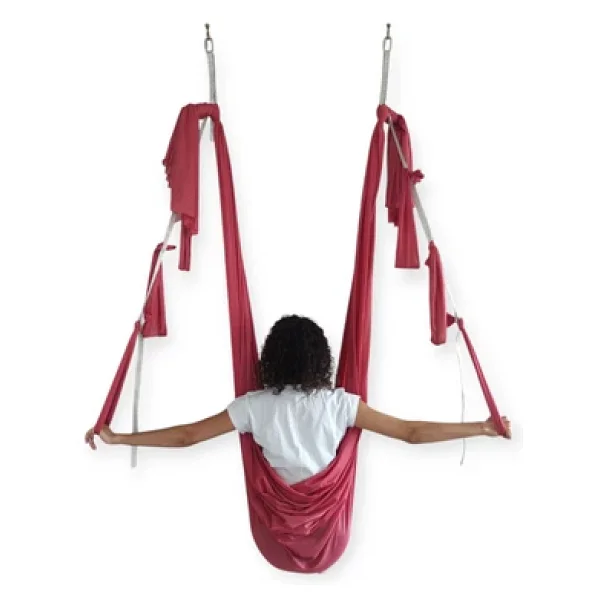 Naturecamp Nana Aerial Fly Antigravity Profesyonel Swing Gül Kurusu Yoga Hamak Seti - Görsel 3