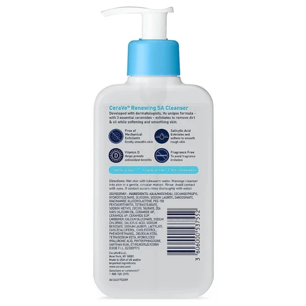 Cerave Renewing Sa 237 Ml Yüz Temizleme Jeli - Görsel 4