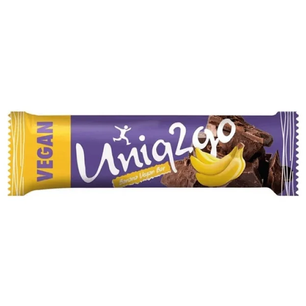 Uniq2go Banana Vegan 38 G. Midi Protein Bar 16'li Kutu - Görsel 3
