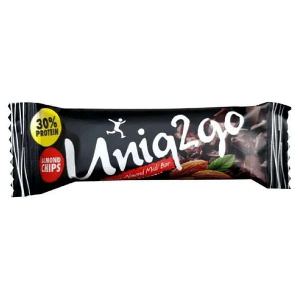Uniq2go Chocodark Fındıklı Bitter 16+ Power Bademli 16 Toplam 32 Adet 38 G.Protein Bar - Görsel 3