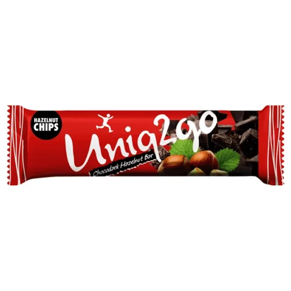 Uniq2go Chocodark Fındıklı Bitter 16+ Power Bademli 16 Toplam 32 Adet 38 G.Protein Bar - Görsel 3