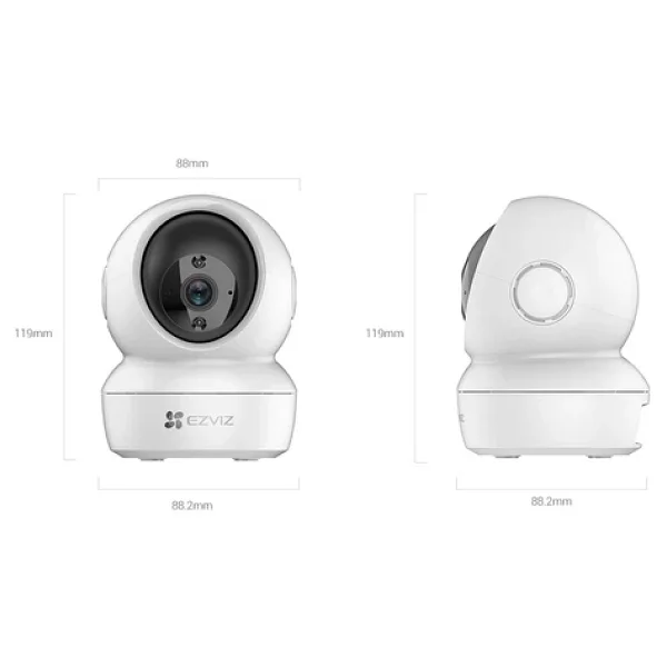 Ezviz Cs-H6c Dome 2 Mp 4mm Lens Ip Wi-Fi Güvenlik Kamerası - Görsel 7