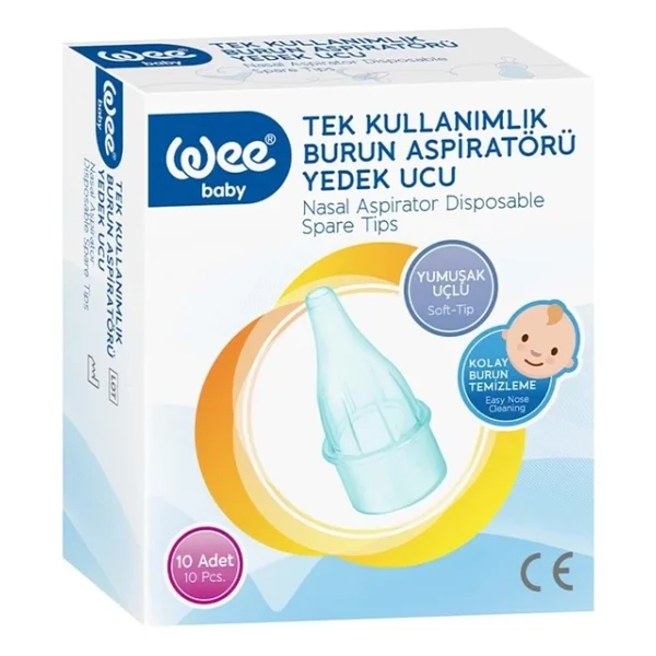 Wee Baby Burun Aspiratörü 10'lu 4 Adet Yedek Uç - Görsel 2