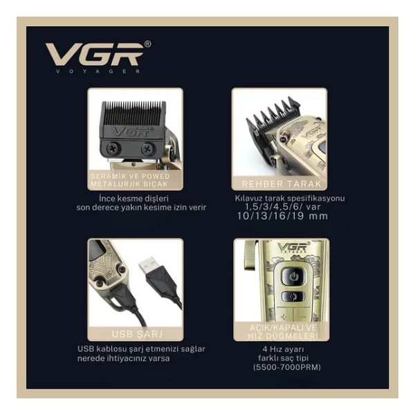 Vgr V-005 Saç Kesme Makinesi - Görsel 4