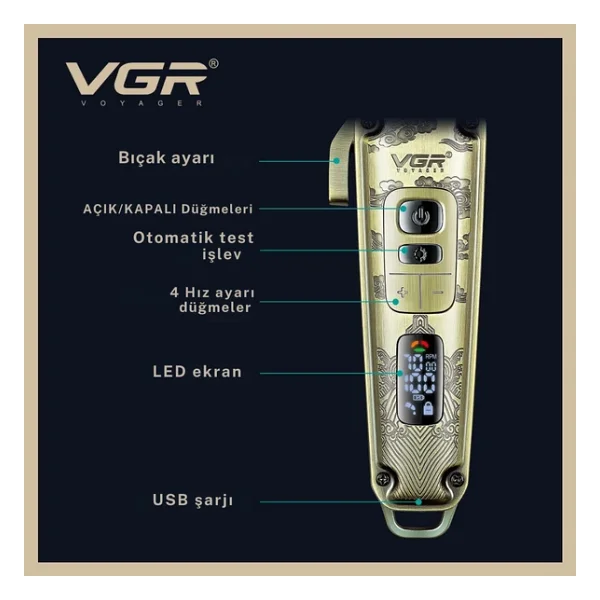 Vgr V-005 Saç Kesme Makinesi - Görsel 3