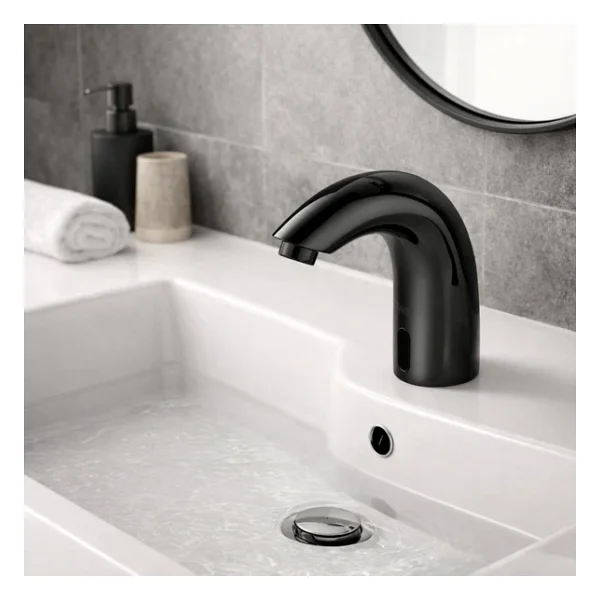 Newarc Elite Fotoselli Siyah Lavabo Bataryası - Görsel 5