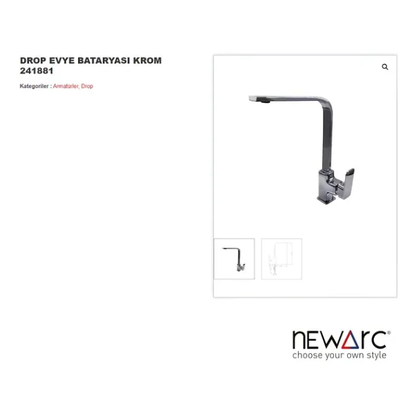 Newarc Drop Mutfak Bataryası - Görsel 4