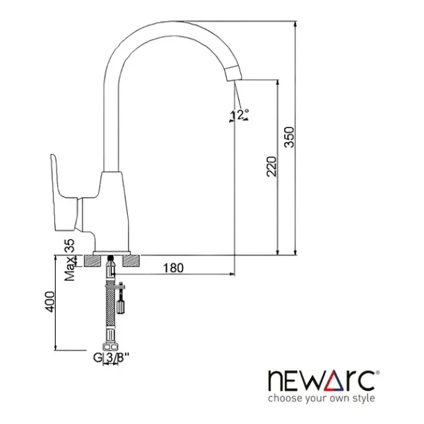 Newarc Loft Kuğu 921531w Beyaz Mutfak Bataryası - Görsel 3