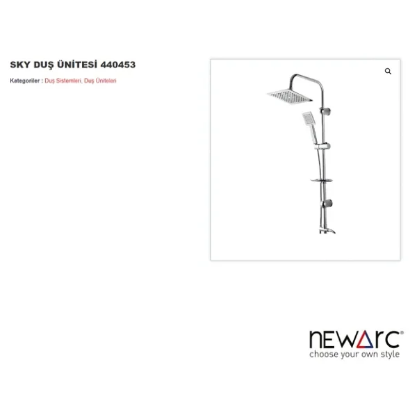 Newarc 440453 Sky Duş Seti - Görsel 2