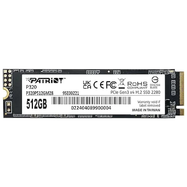 Patriot P320 P320p512gm28 Pcı-Express 3.0 512 GB M.2 SSD - Görsel 5