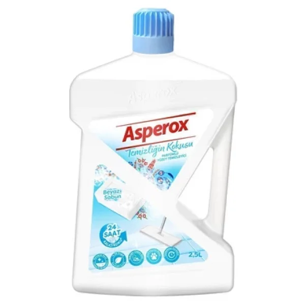 Asperox Temizliğin Kokusu Beyaz Sabun Yüzey Temizleyici 2.5 Lt - Görsel 2