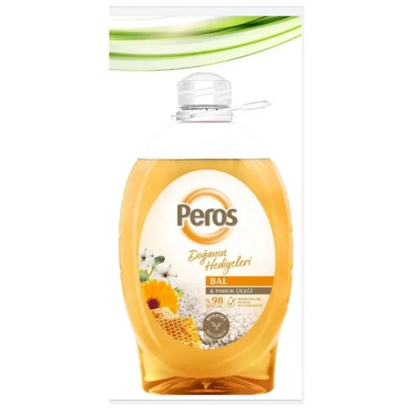Peros Bal Ve Pamuk Çiçeği Sıvı Sabun 3 Kg - Görsel 2