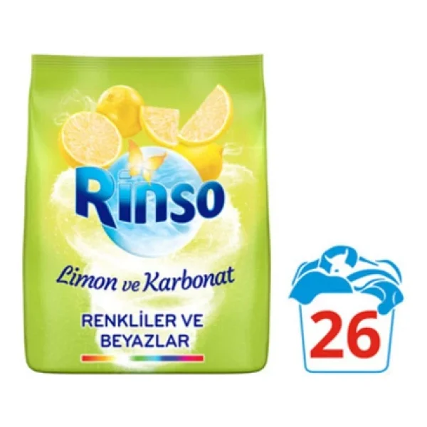 Rinso Limon Ve Karbonat 4 Kg Toz Deterjan - Görsel 3
