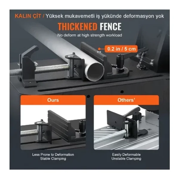 Prohummer Ph207 2000 Watt Bakır Sargılı 355 Mm Metal Profil Kesme Makinası - Görsel 7