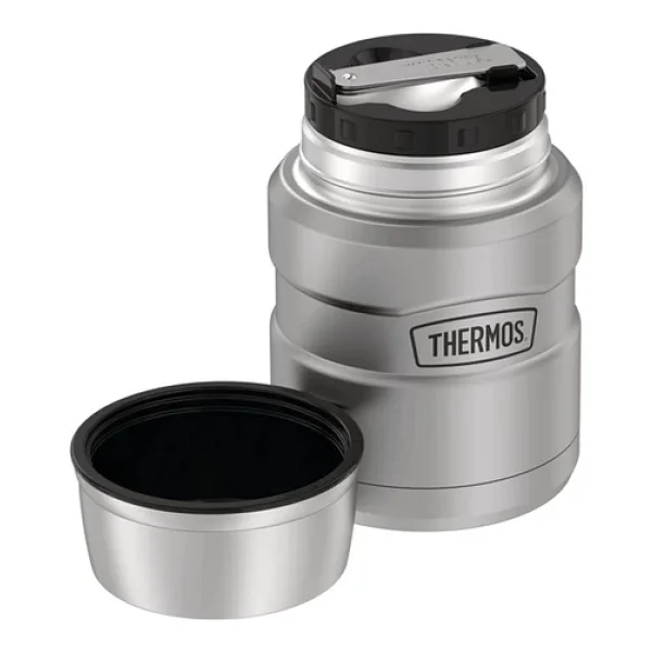 Thermos Sk3000 Stainless King Gri 470 Ml Çelik Yemek Termosu - Görsel 4