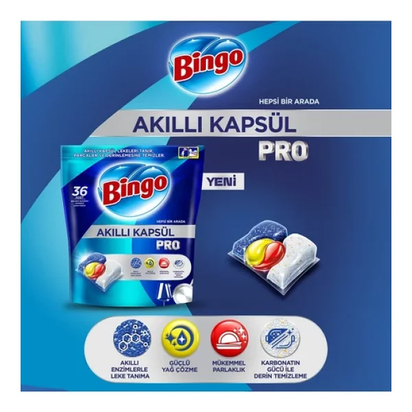 Bingo Akıllı Kapsül Pro Bulaşık Makinesi Tableti 80'li 2 Adet - Görsel 4