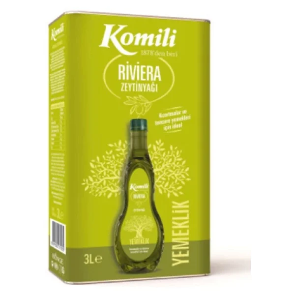 Komili Yemeklik Riviera Zeytinyağı 3 Lt Teneke - Görsel 7