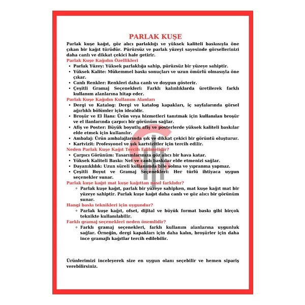 Çözüm Kağıt Parlak Kuşe 90 Gr Seri A3 32x45 Cm 500 Adet - Görsel 4