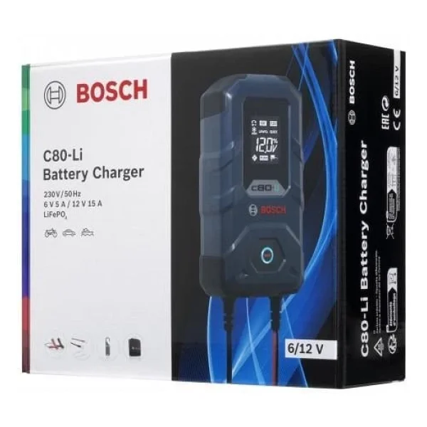 Bosch C80-Li 6-12 V 15 A Akü Şarj Cihazı - Görsel 4