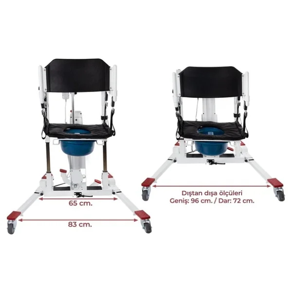 Comfort Plus Dm-190u New Portatif Mobil Lift Hasta Transfer Lifti - Görsel 7
