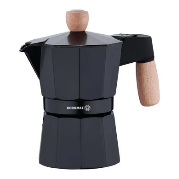 Korkmaz Etna Siyah 3 Fincan Moka Pot - Görsel 2