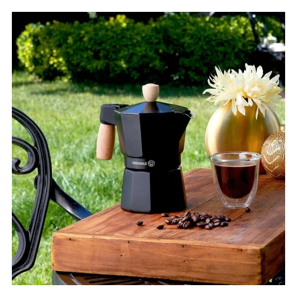 Korkmaz Etna Siyah 3 Fincan Moka Pot - Görsel 4