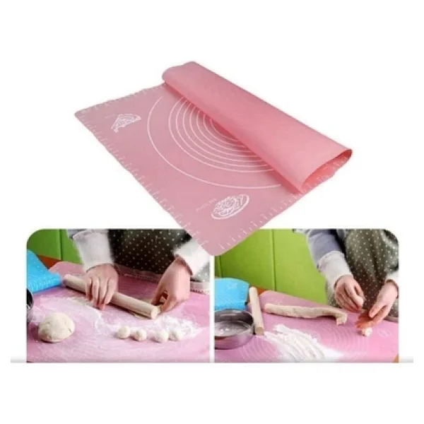 Pazariz Hamur Açma Matı Silikon 40x50 Cm Ölçekli Büyük Boy - Görsel 2