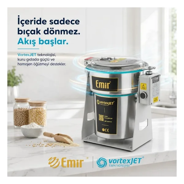 Emir 28000 Devir Elektrikli Kuru Gıda Öğütücü Makinesi - Görsel 3