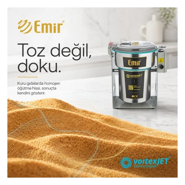 Emir 28000 Devir Elektrikli Kuru Gıda Öğütücü Makinesi - Görsel 7
