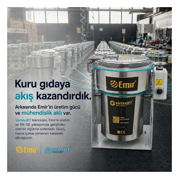 Emir 28000 Devir Elektrikli Kuru Gıda Öğütücü Makinesi - Görsel 6