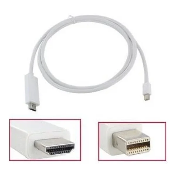 Mini Displayport To Hdmi Çevirici Dönüştürücü Adaptör Kablosu (3 Metre) - Görsel 2
