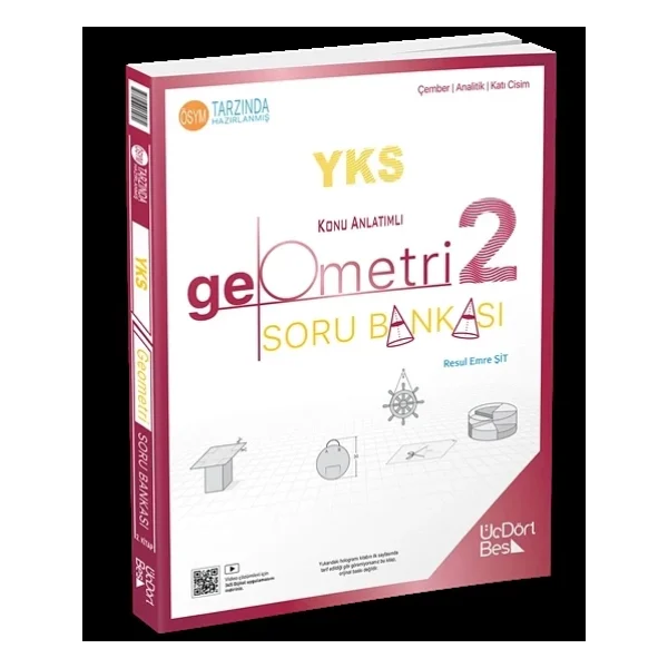 Üçdörtbeş Yayınları Tyt-Ayt Geometri Soru Bankası - Görsel 6