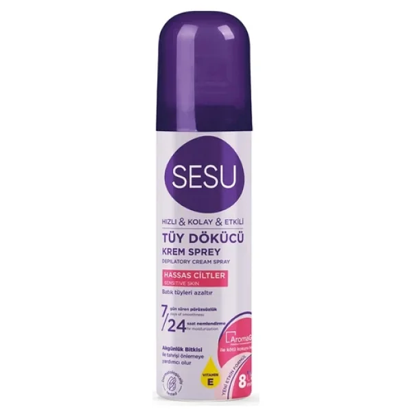 Sesu Tüy Dökücü Sprey Krem Hassas Ciltler 150 Ml X 2 Adet - Görsel 3